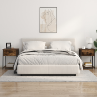 Produktbild för Nattduksbord 2 pcs Rökt ek 42 x 41 x 56 cm Konstruerat trä