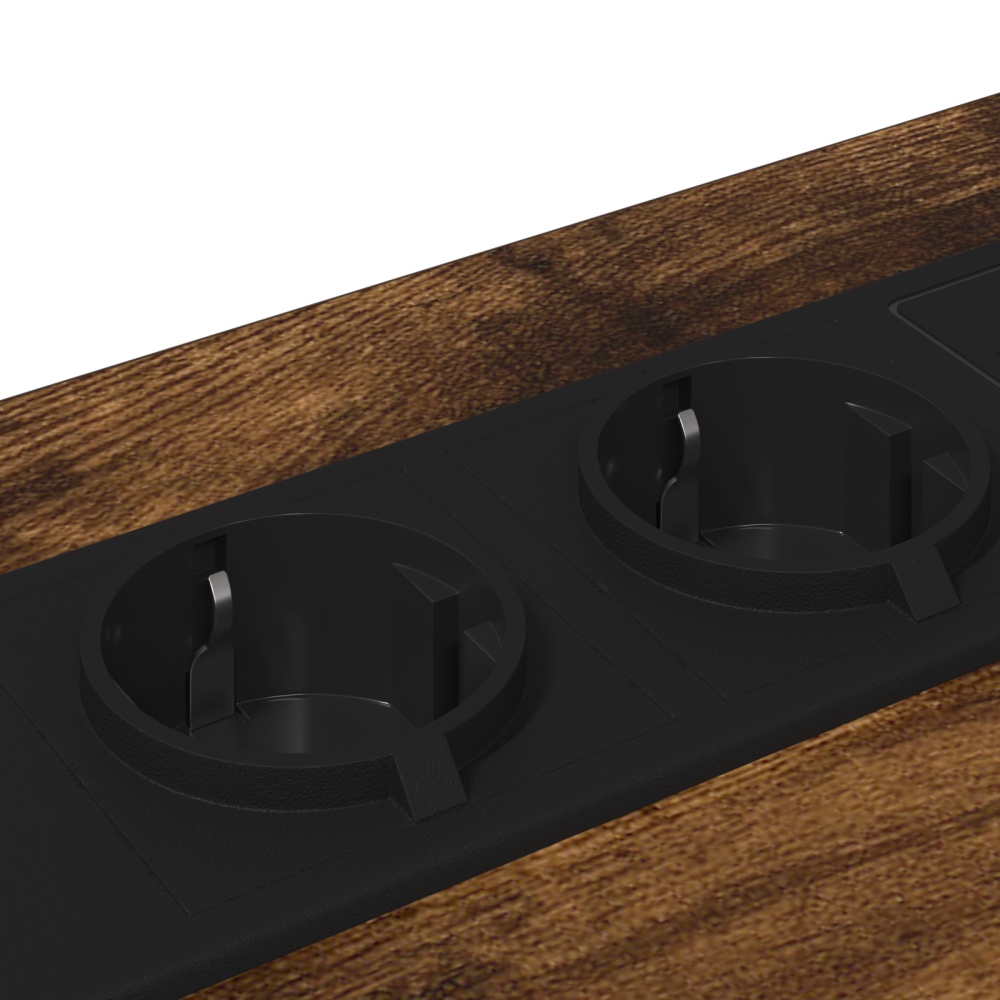 Produktbild för Nattduksbord 2 pcs Rökt ek 42 x 41 x 56 cm Konstruerat trä
