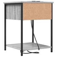 Produktbild för Nattduksbord 2 pcs Grå Sonoma 42 x 41 x 56 cm Konstruerat trä
