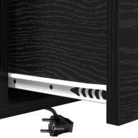 Produktbild för Nattduksbord 2 pcs Svart Ek 40 x 31 x 60 cm Konstruerat trä