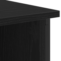 Produktbild för Nattduksbord Svart Ek 38 x 31 x 61 cm Konstruerat trä
