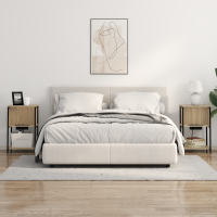 Produktbild för Nattduksbord Sonoma-ek 38 x 31 x 61 cm Konstruerat trä