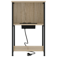 Produktbild för Nattduksbord 2 pcs Sonoma-ek 38 x 31 x 61 cm Konstruerat trä