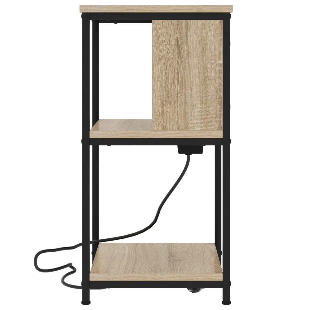 Produktbild för Nattduksbord 2 pcs Sonoma-ek 38 x 31 x 61 cm Konstruerat trä