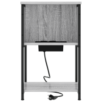 Produktbild för Nattduksbord 2 pcs Grå Sonoma 38 x 31 x 61 cm Konstruerat trä