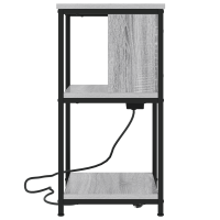 Produktbild för Nattduksbord 2 pcs Grå Sonoma 38 x 31 x 61 cm Konstruerat trä