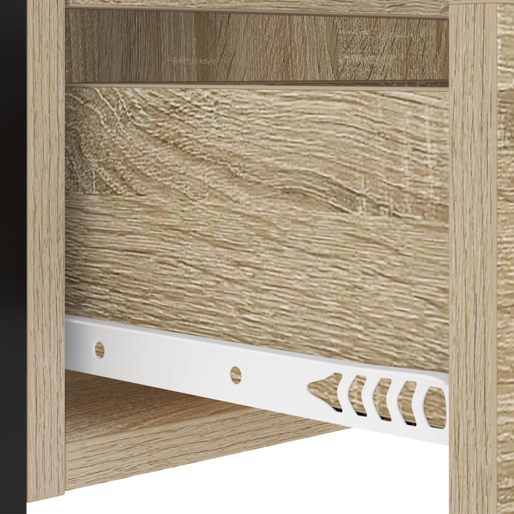 Produktbild för Nattduksbord 2 pcs Sonoma-ek 40 x 31 x 60 cm Konstruerat trä
