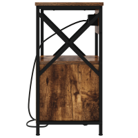 Produktbild för Nattduksbord 2 pcs Rökt ek 40 x 31 x 60 cm Konstruerat trä