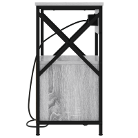Produktbild för Nattduksbord 2 pcs Grå Sonoma 40 x 31 x 60 cm Konstruerat trä