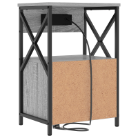 Produktbild för Nattduksbord 2 pcs Grå Sonoma 40 x 31 x 60 cm Konstruerat trä
