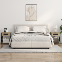 Produktbild för Nattduksbord 2 pcs Sonoma-ek 41 x 31 x 51 cm Konstruerat trä