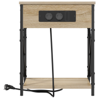 Produktbild för Nattduksbord 2 pcs Sonoma-ek 41 x 31 x 51 cm Konstruerat trä