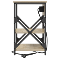 Produktbild för Nattduksbord Sonoma-ek 41 x 31 x 51 cm Konstruerat trä