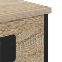 Produktbild för Nattduksbord Sonoma-ek 41 x 31 x 51 cm Konstruerat trä