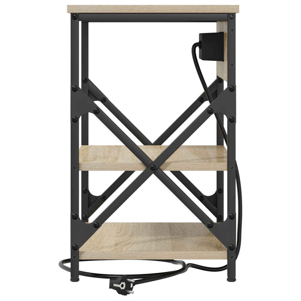 Produktbild för Nattduksbord 2 pcs Sonoma-ek 41 x 31 x 51 cm Konstruerat trä