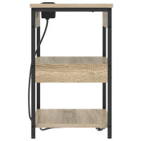 Produktbild för Nattduksbord Sonoma-ek 41 x 31 x 51 cm Konstruerat trä