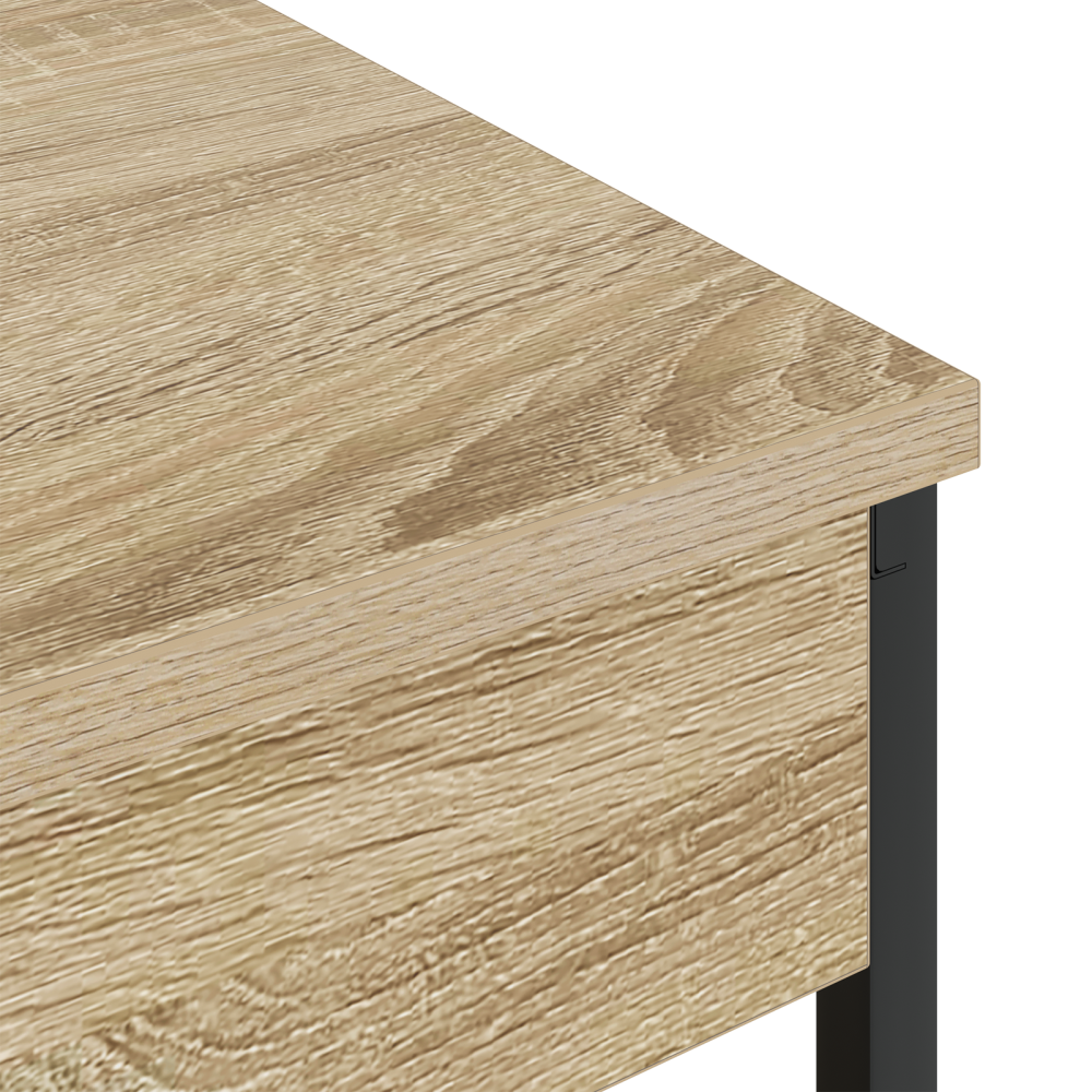 Produktbild för Nattduksbord Sonoma-ek 41 x 31 x 51 cm Konstruerat trä