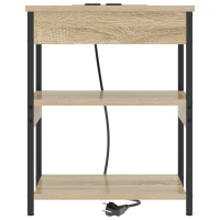 Produktbild för Nattduksbord 2 pcs Sonoma-ek 41 x 31 x 51 cm Konstruerat trä