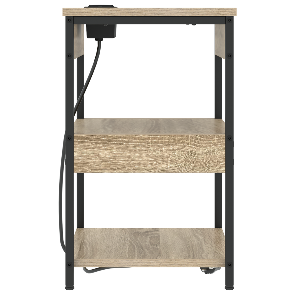 Produktbild för Nattduksbord 2 pcs Sonoma-ek 41 x 31 x 51 cm Konstruerat trä