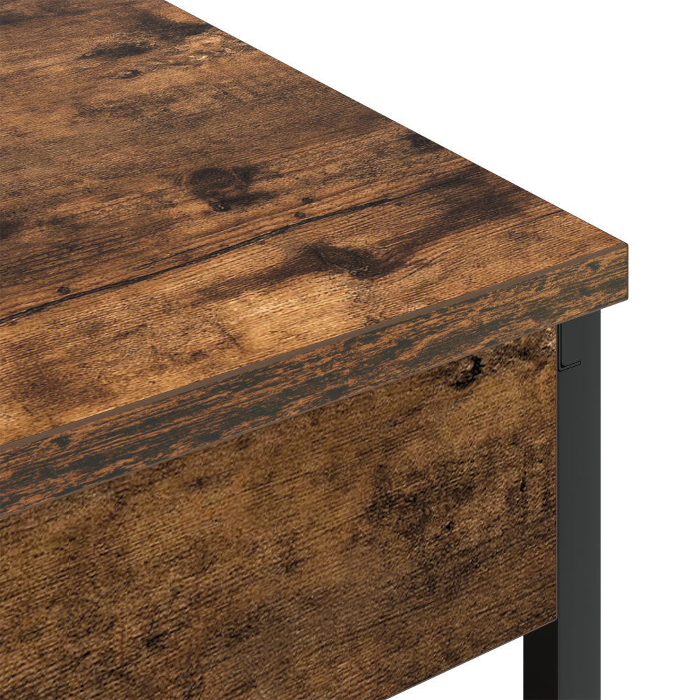 Produktbild för Nattduksbord Rökt ek 41 x 31 x 51 cm Konstruerat trä