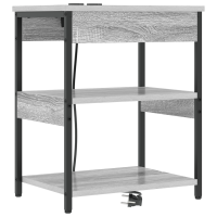 Produktbild för Nattduksbord Grå Sonoma 41 x 31 x 51 cm Konstruerat trä