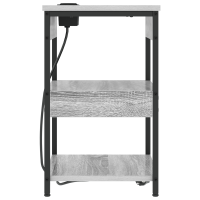 Produktbild för Nattduksbord Grå Sonoma 41 x 31 x 51 cm Konstruerat trä