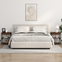 Produktbild för Nattduksbord Brun Ek 41 x 31 x 51 cm Konstruerat trä