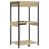 Produktbild för Nattduksbord Sonoma-ek 41 x 31 x 76 cm Konstruerat trä