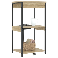 Produktbild för Nattduksbord Sonoma-ek 41 x 31 x 76 cm Konstruerat trä