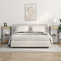 Produktbild för Nattduksbord Sonoma-ek 41 x 31 x 76 cm Konstruerat trä