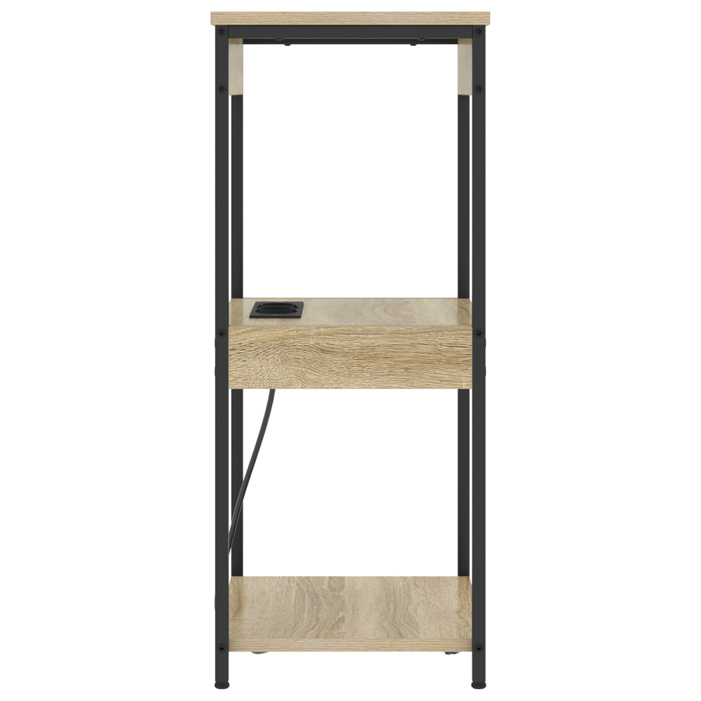 Produktbild för Nattduksbord Sonoma-ek 41 x 31 x 76 cm Konstruerat trä