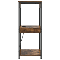 Produktbild för Nattduksbord med hylla Rökt ek 41 x 31 x 76 cm Konstruerat trä