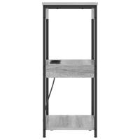 Produktbild för Nattduksbord Grå Sonoma 41 x 31 x 76 cm Konstruerat trä