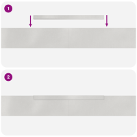 Produktbild för Kant för gräsmatta 4 pcs 450 x 0,05 x 10 cm Rostfritt stål