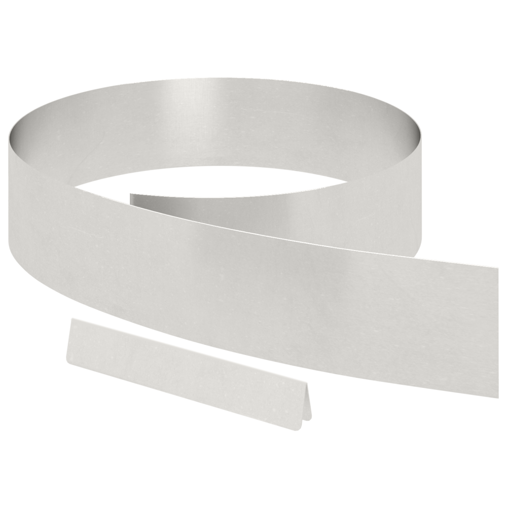 Produktbild för Kant för gräsmatta 4 pcs Silver 450 x 0.05 x 15 cm