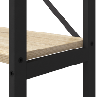 Produktbild för Hyllsystem Sonoma-ek 156 x 25 x 167 cm Konstruerat trä
