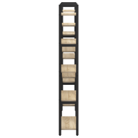 Produktbild för Hyllsystem Sonoma-ek 156 x 25 x 167 cm Konstruerat trä