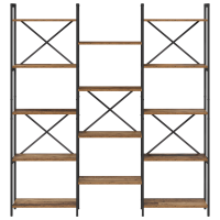 Produktbild för Hyllsystem Gammalt trä 156 x 25 x 167 cm Konstruerat trä