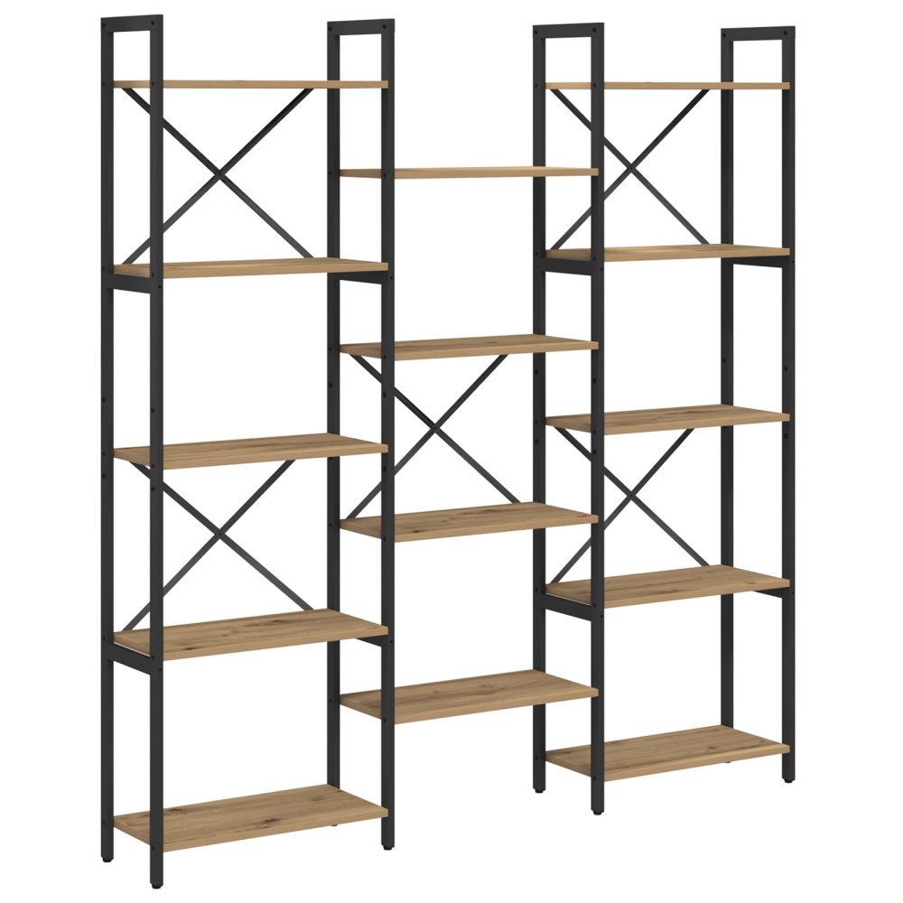 Produktbild för Hyllsystem Artisan Ek 156 x 25 x 167 cm Konstruerat trä