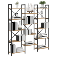 Produktbild för Hyllsystem Artisan Ek 156 x 25 x 167 cm Konstruerat trä