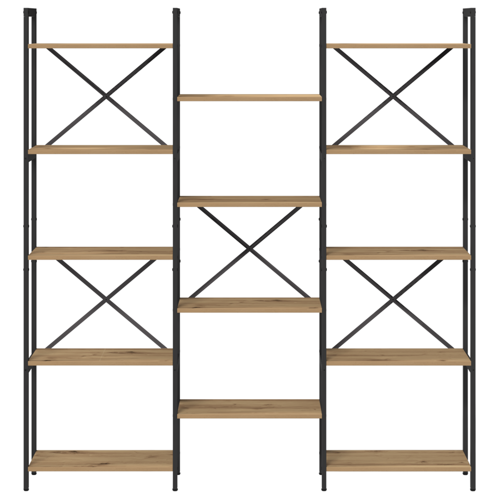 Produktbild för Hyllsystem Artisan Ek 156 x 25 x 167 cm Konstruerat trä