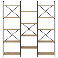 Produktbild för Hyllsystem Artisan Ek 156 x 25 x 167 cm Konstruerat trä
