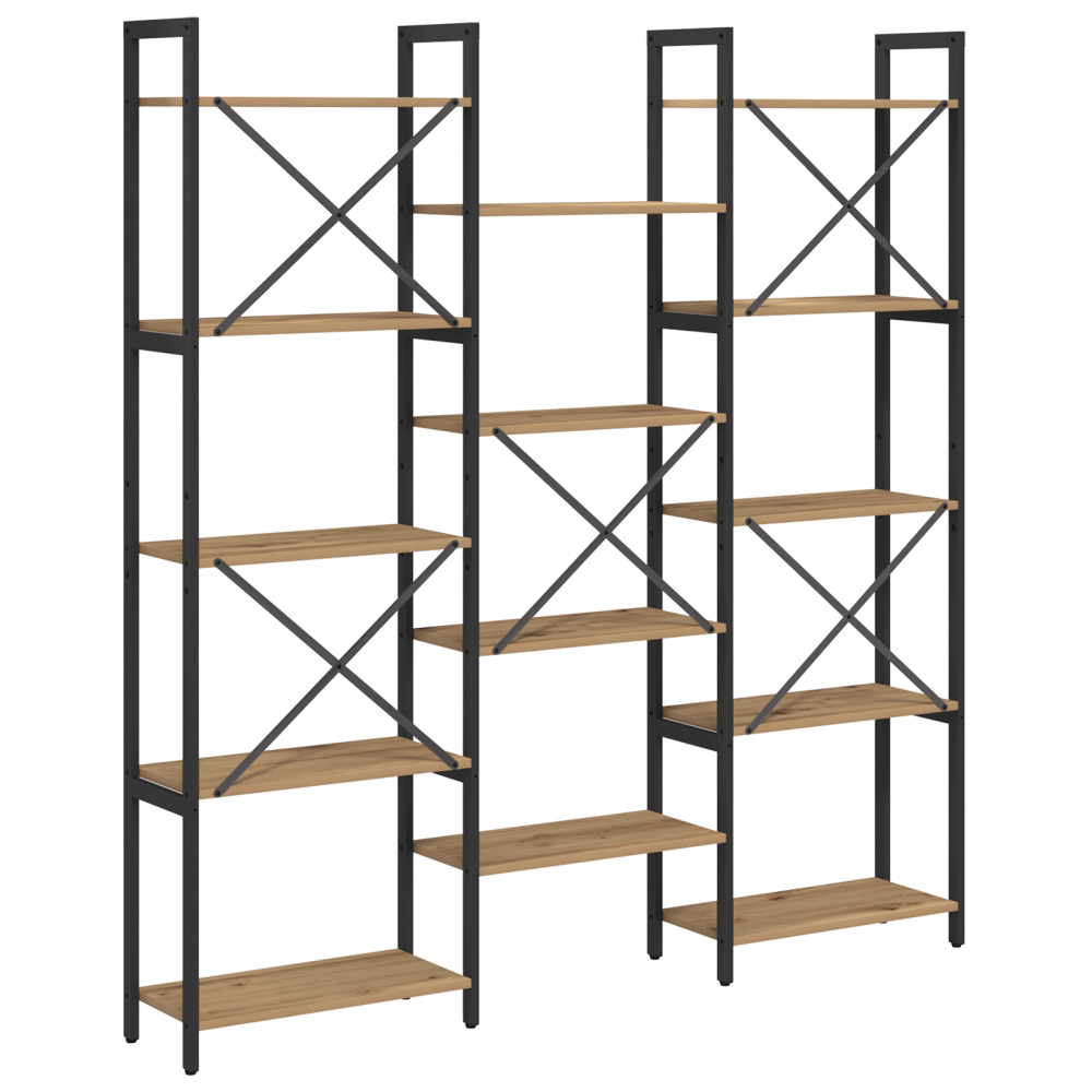 Produktbild för Hyllsystem Artisan Ek 156 x 25 x 167 cm Konstruerat trä