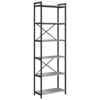 Produktbild för Hyllsystem Grå sonoma 60 x 30 x 189,5 cm Konstruerat trä