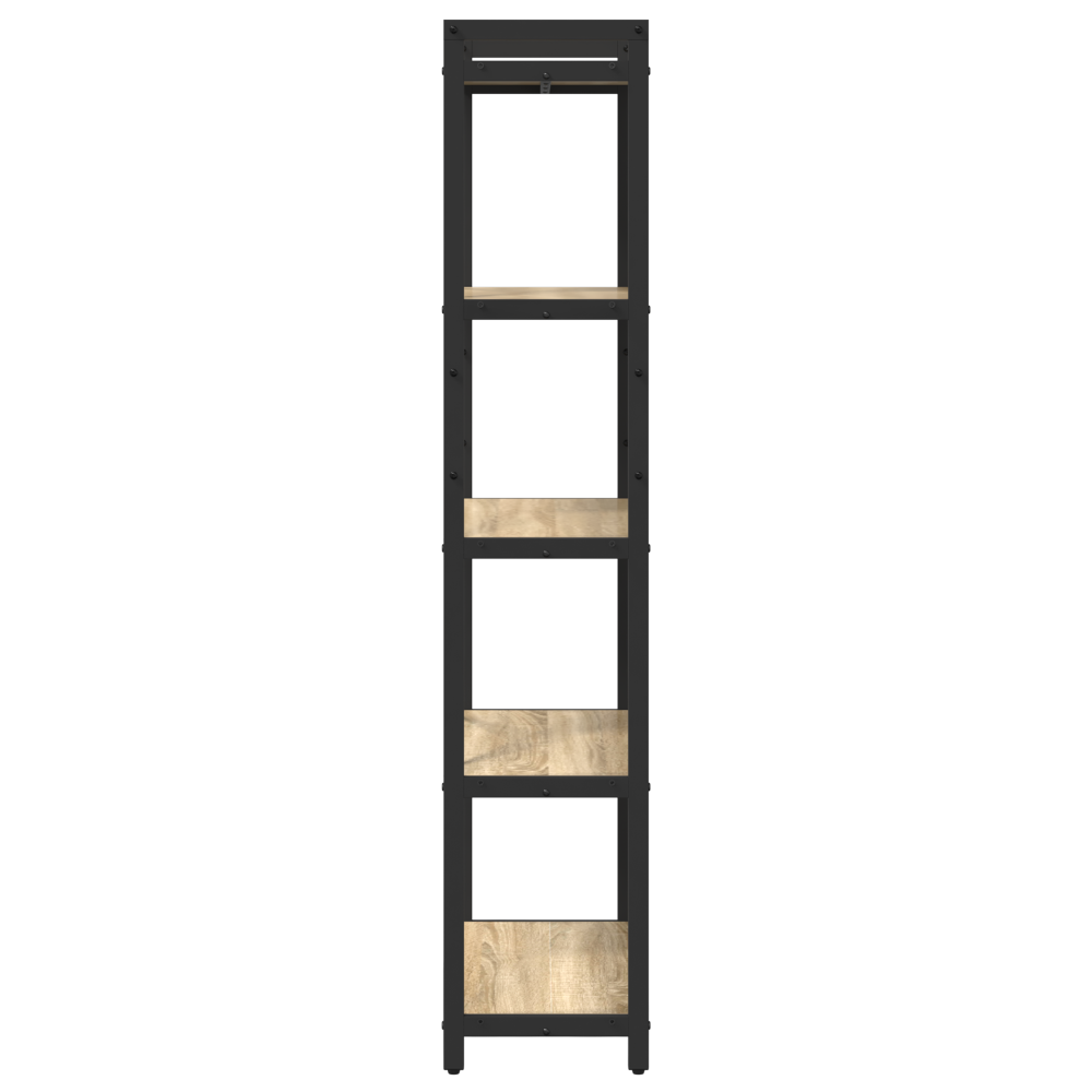 Produktbild för Hyllsystem Sonoma-ek 60 x 30 x 155 cm Konstruerat trä