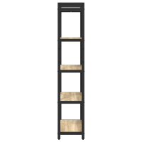 Produktbild för Hyllsystem Sonoma-ek 60 x 30 x 155 cm Konstruerat trä