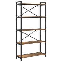 Produktbild för Hyllsystem Gammalt trä 80 x 30 x 155 cm Konstruerat trä