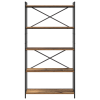 Produktbild för Hyllsystem Gammalt trä 80 x 30 x 155 cm Konstruerat trä