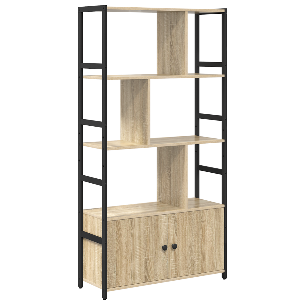 Produktbild för Hyllsystem Sonoma-ek 80 x 30 x 155,5 cm Konstruerat trä
