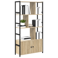 Produktbild för Hyllsystem Sonoma-ek 80 x 30 x 155,5 cm Konstruerat trä